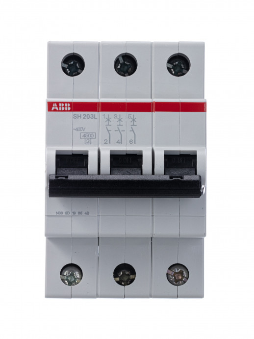 ABB Выключатель автоматический 3-пол. SH203L C10