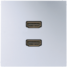 JUNG 2 x HDMI, алюминий