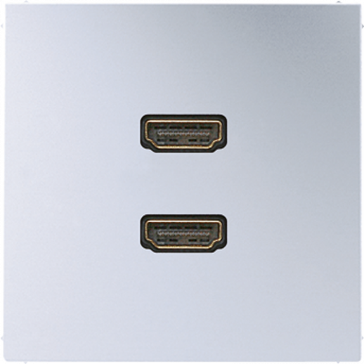 JUNG 2 x HDMI, алюминий