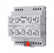 Актуатор KNX промышленный, 4-выхода, 20A, замер тока Zennio IndustrialBOX Current 4 ZIOINBC4