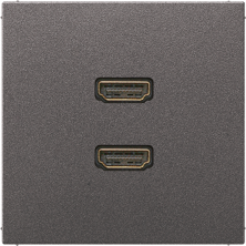 JUNG 2 x HDMI, антрацит