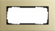 Gira ESP Светлое золото Рамка 2-ая без перегородки