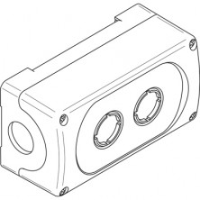 ABB MEP-2-0 Корпус кнопочного поста на 2 элемента пластиковый