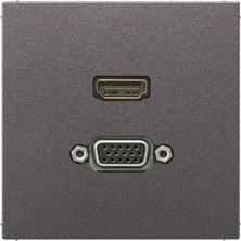 JUNG HDMI / VGA, антрацит