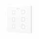 ZVITR6W Сенсорный переключатель 6 кнопок белый с RGB-подсветкой Zennio Tecla RGB 6 PC-ABS 