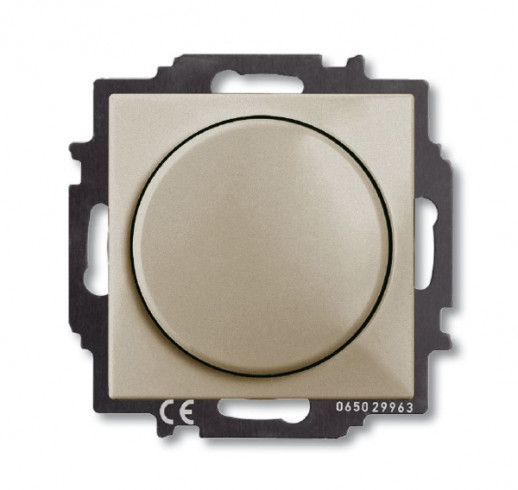 ABB BJB Basic 55 Шамп Светорегулятор поворотно-нажимной 60-400 Вт для л/н