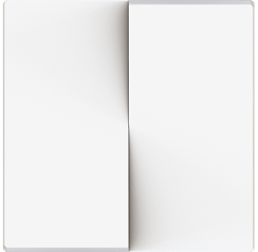 Zennio 8300034 + 1909 ZS55 – Двойной двухпозиционный кулисный переключатель
