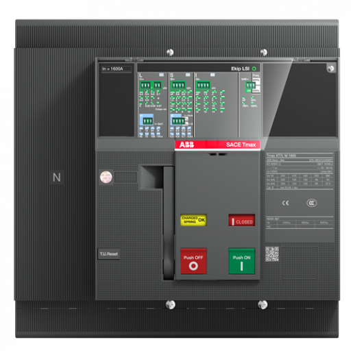 ABB Выключатель автоматический XT7S M 1600 Ekip Dip LS/I In=1600A 4p F F