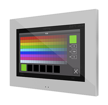 Цветная сенсорная панель KNX с дисплеем 7 Zennio Z70 v2