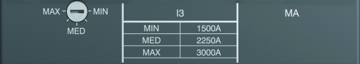 ABB Tmax XT Расцепитель защиты MA 100 Im=600...1400 XT2 3p