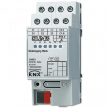 JUNG KNX Бинарный вход 6-ти канальный 24V AC/DC DIN-рейка